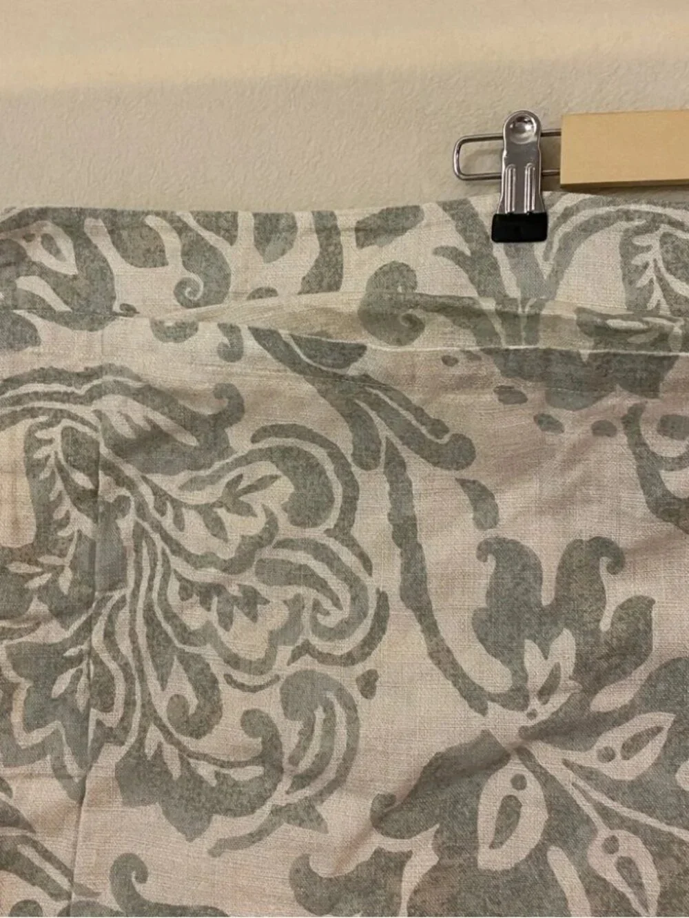 Restoration Hardware blue green Italian Fiore flora 100% cotton Euro sham
